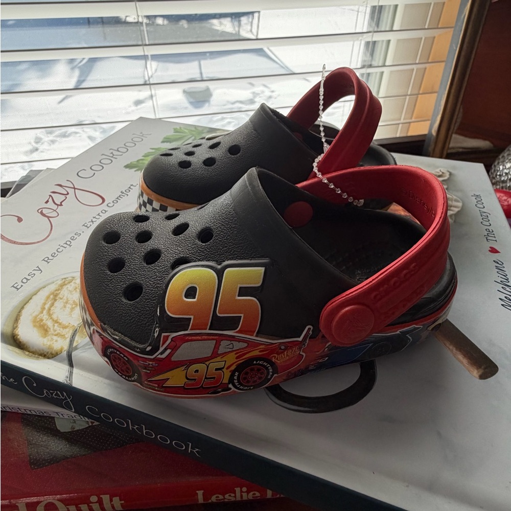 CROCS Kids Shoes Black and Red